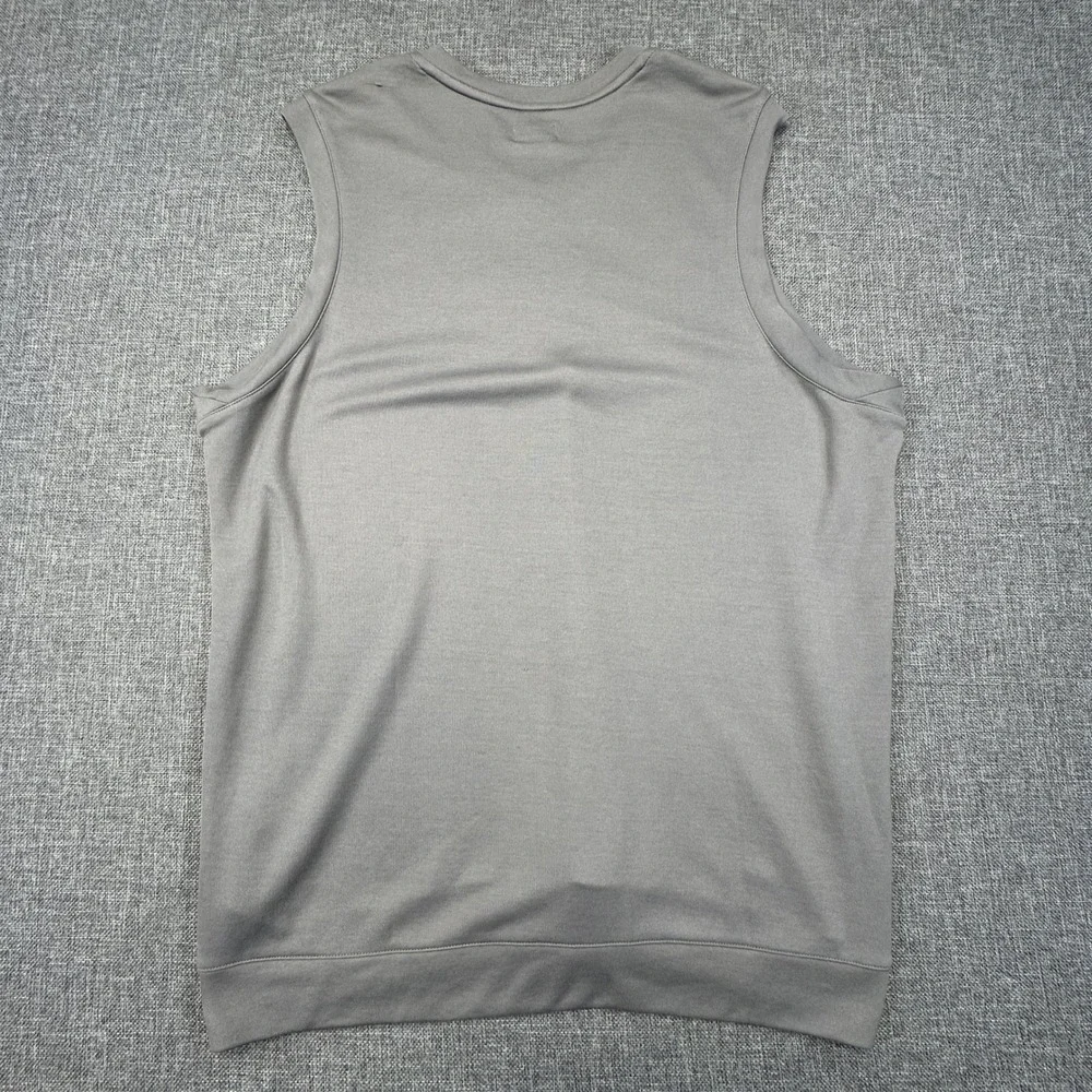 Adidas Golf Sweatshirt Vest Layer Mens L Cinder Grey‎ Relaxed Fit Sleeveless NEW